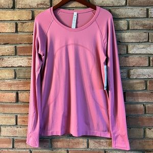 lululemon Swiftly Tech Long Sleeve 2.0 in Pink Blossom/Pink Blossom Size…